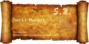 Serli Margit névjegykártya